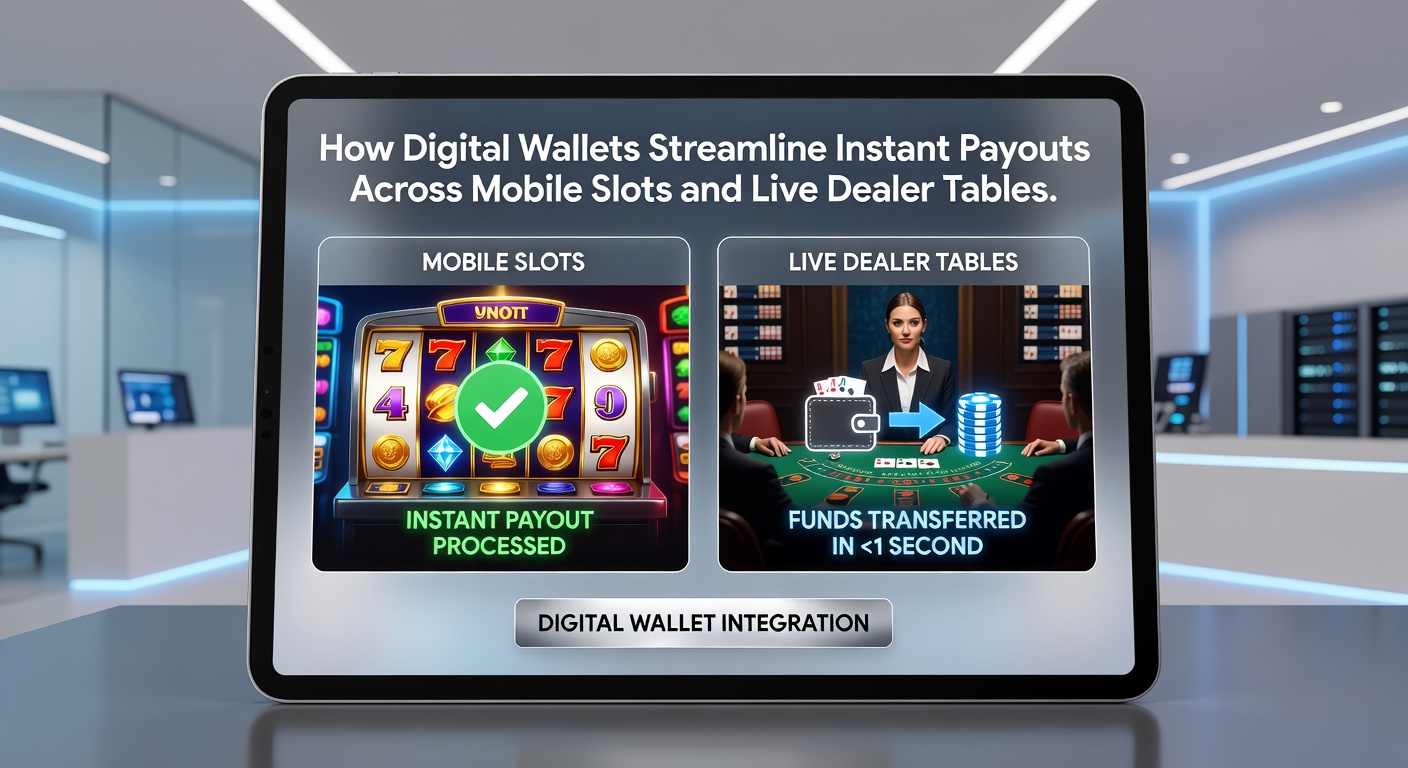 Mobile device displaying live dealer table alongside digital wallet payout confirmation screen