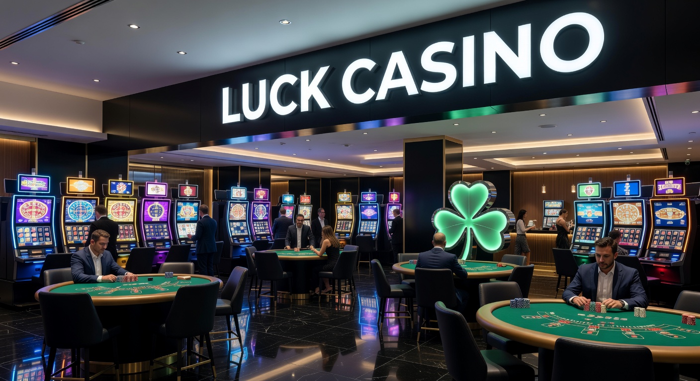 Luck Casino live dealer table in action, showing roulette wheel spin with excited players and chat interface