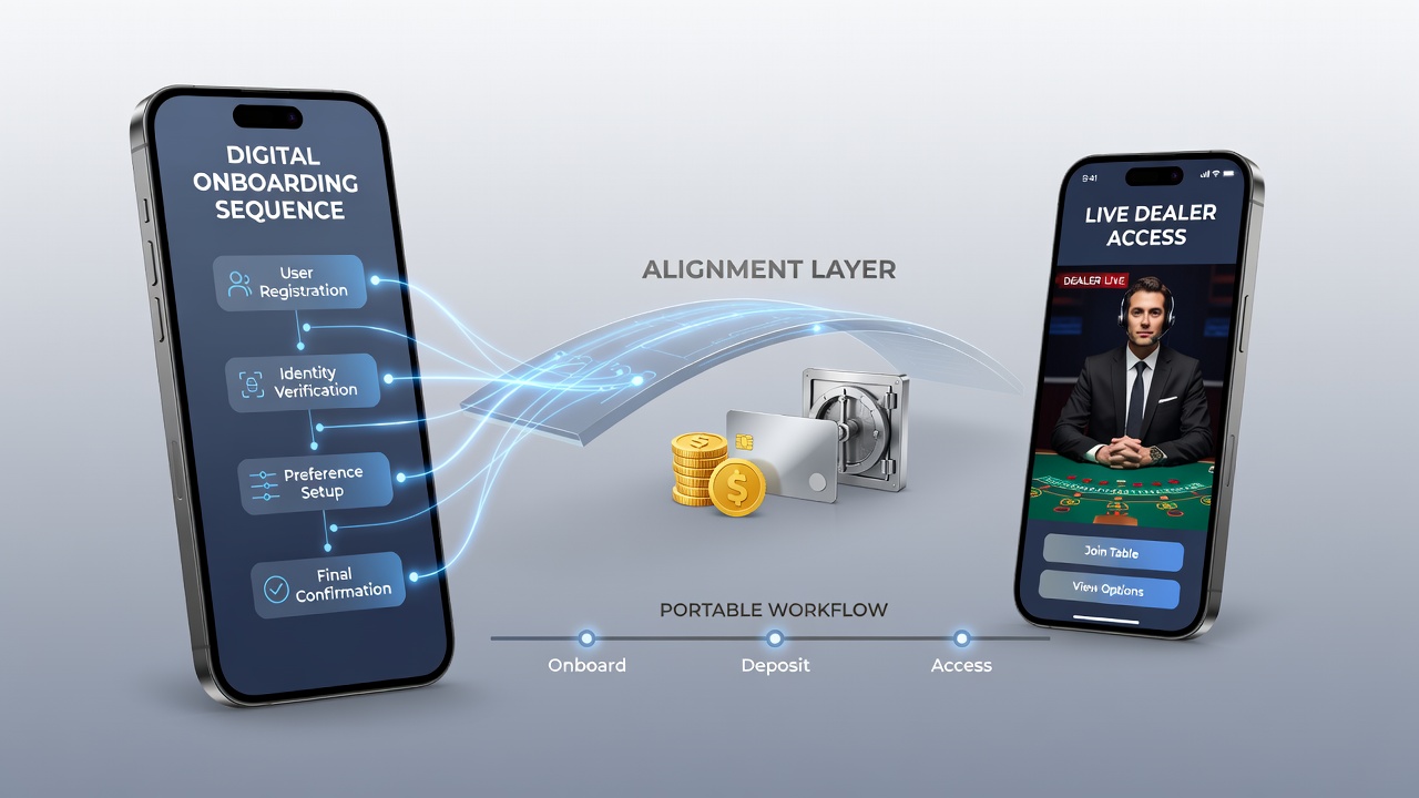Live dealer access aligned with deposit options in portable sports and table game apps