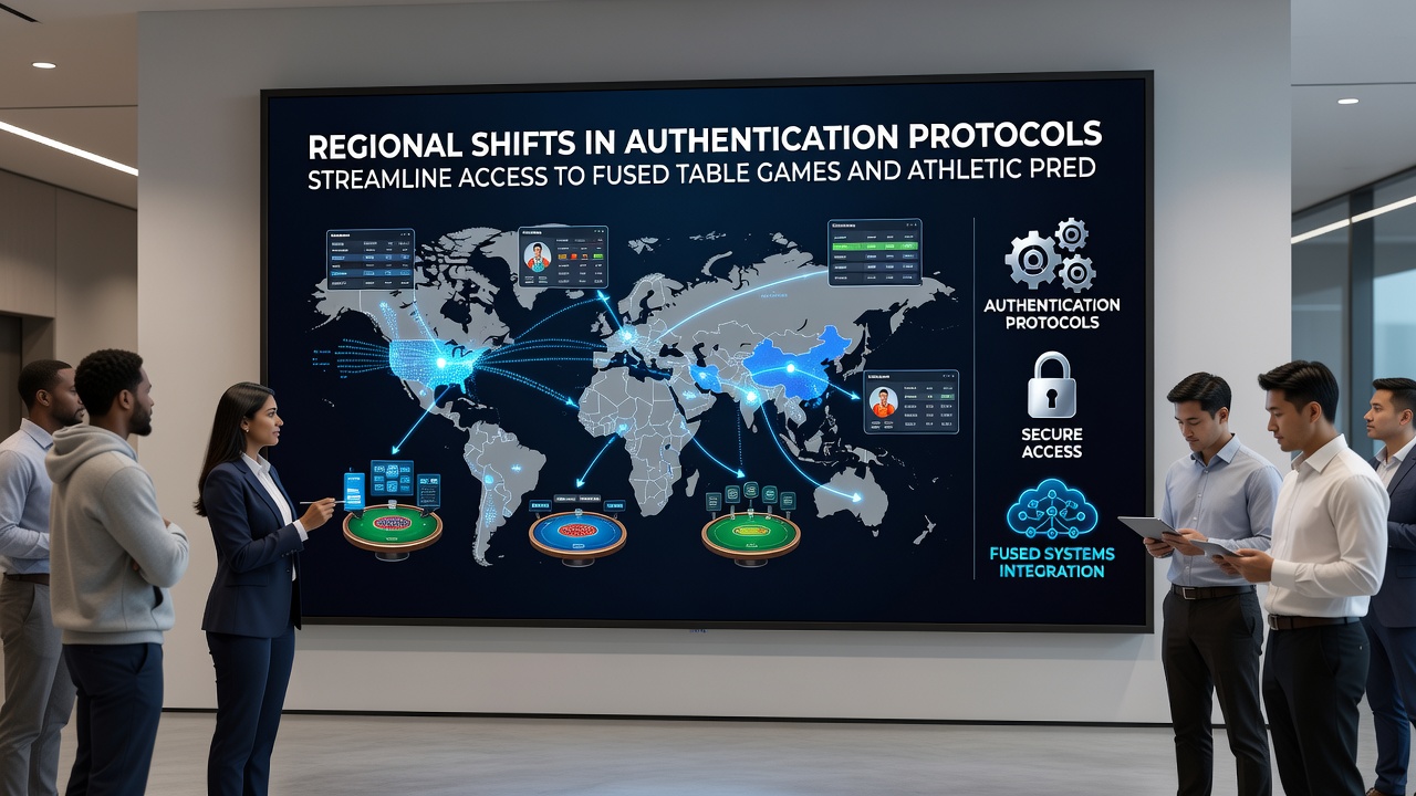Diagram showing how updated authentication protocols connect table games with athletic prediction features across regions